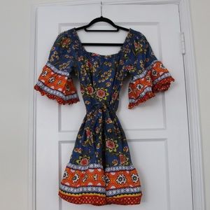 Joie Festive Short Sleeve/Off Shoulder Dress
